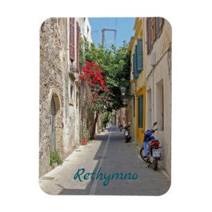 Rethymno Kreta Oude stad straten magneet