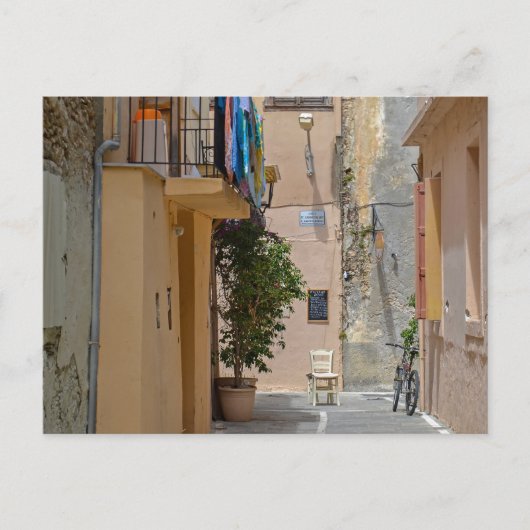 Rethymno Summer Backstreet Briefkaart (Voorkant)