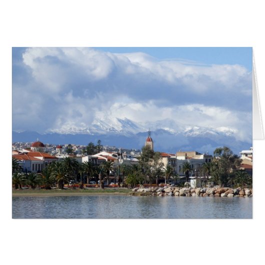 Rethymnon Kaart (Voorkant Horizontaal)