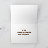 **RETIMENT CONGRATULATIO** VAN ALLE US CARD KAART (Binnen)