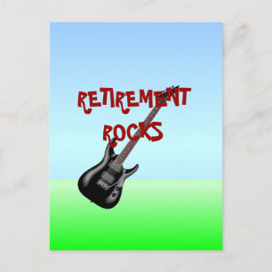 RETIMENT ROCKS, populair design Briefkaart