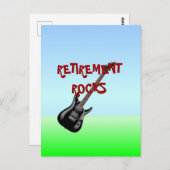 RETIMENT ROCKS, populair design Briefkaart (Voorkant / Achterkant)