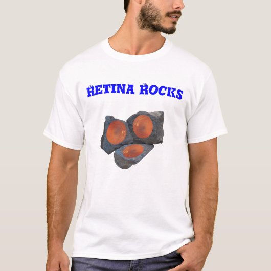 Retina Rocks Mannen T-Shirt (Voorkant)