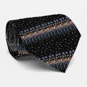 Retinale circuits - Kleur op zwart Stropdas (Opgerold)
