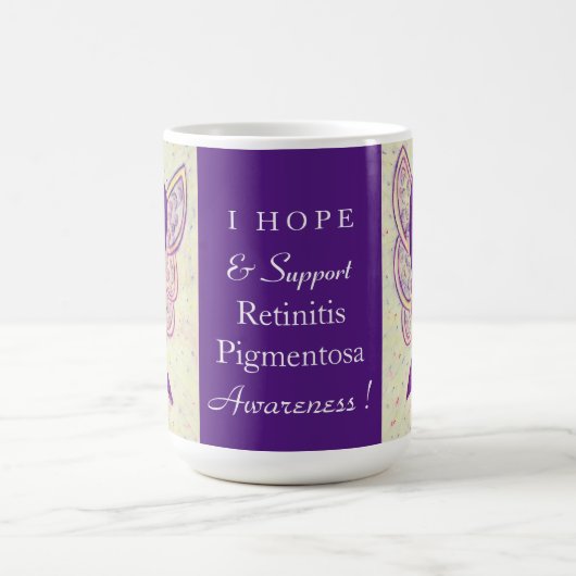 Retinitis Pigmentosa Awareness Ribbon Angel Mok (Center)