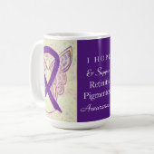 Retinitis Pigmentosa Awareness Ribbon Angel Mok (Voorkant links)