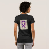Retinitis Pigmentosa Awareness Ribbon Angel Shirte T-shirt (Achterkant volledig)