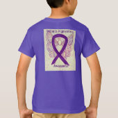 Retinitis Pigmentosa Awareness Ribbon Angel T-shir T-shirt (Achterkant)