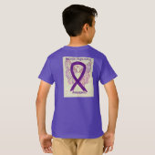 Retinitis Pigmentosa Awareness Ribbon Angel T-shir T-shirt (Achterkant volledig)
