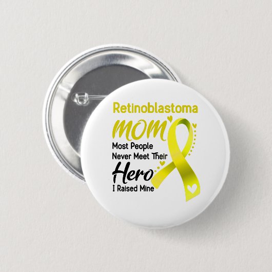 Retinoblastoma Awareness Month Ribbon Gifts Ronde Button 5,7 Cm (Voorkant /achterkant)