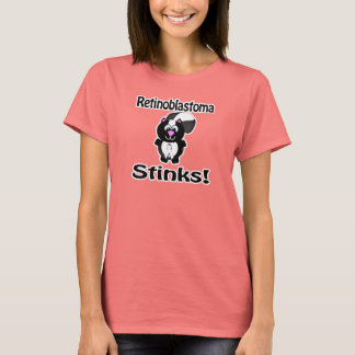Retinoblastoma Stinks Skunk Awareness Design T-shirt