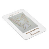 Retinoblastoma White Awareness Ribbon Angel Magnet Magneet (Rechterzijde)