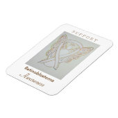 Retinoblastoma White Awareness Ribbon Angel Magnet Magneet (Linkerzijde)