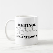 Retinol A.K.A. Vitamine A (Retinolmolecule) Koffiemok (Links)