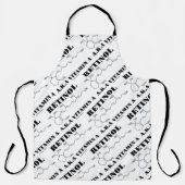 Retinol, ook bekend als Vitamine A Chemical Molecu Schort (Voorkant)