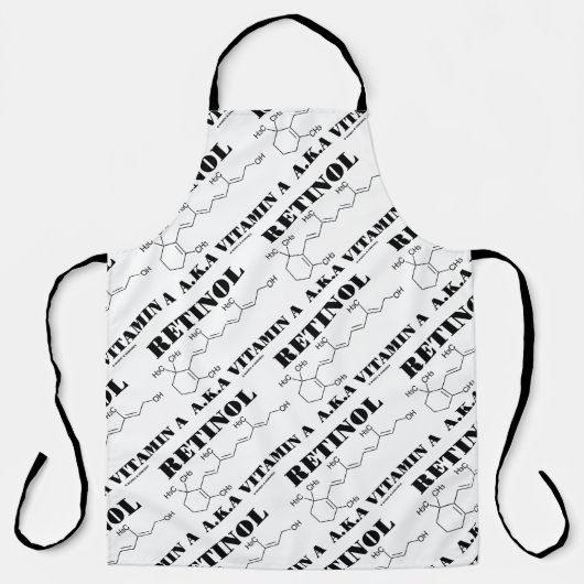 Retinol, ook bekend als Vitamine A Chemical Molecu Schort (Voorkant)
