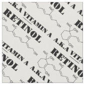 Retinol, ook bekend als Vitamine A Chemical Molecu Stof (Close Up)