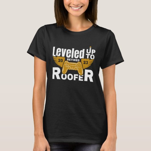 Retire Retired Roofer Retirement 2023 T-shirt (Voorkant)