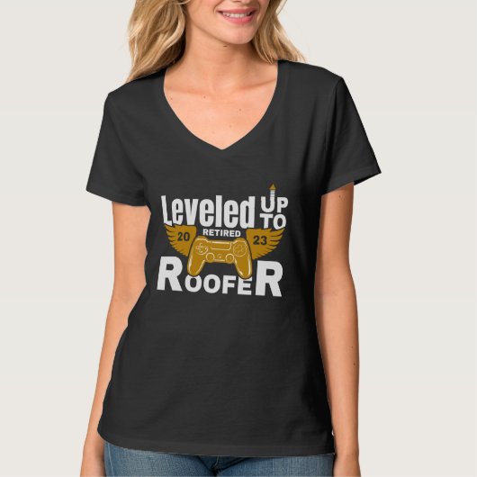 Retire Retired Roofer Retirement 2023 T-shirt (Voorkant)