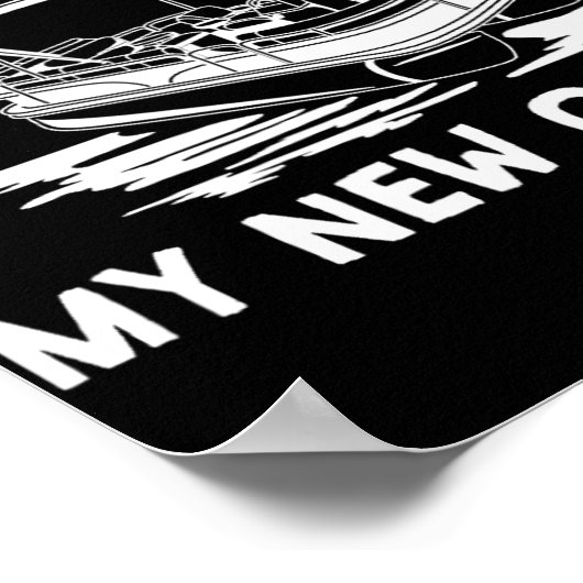 Retired 2022 - My New Office, Funny Ntoon Boating  Poster (Hoek)