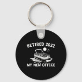 Retired 2022 - My New Office, Funny Ntoon Boating Sleutelhanger (Voorkant)