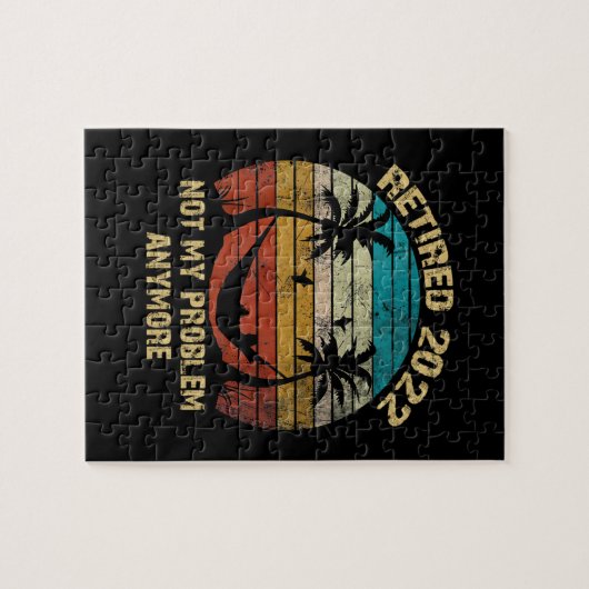 Retired 2022 Not My Problem Retivation On Beach Legpuzzel (Horizontaal)