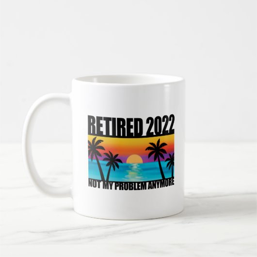 Retired 2022 Retirement Gift For Men & Women Funny Koffiemok (Links)