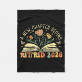 Retired 2026 A New Chapter Begins Retirement Teach Fleece Deken (Voorkant)