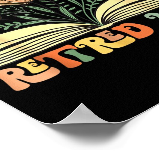 Retired 2026 A New Chapter Begins Retirement Teach Poster (Hoek)