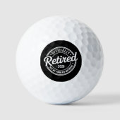 Retired 2026 Not My Problem Anymore Retirement Golfballen (Voorkant)