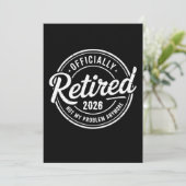 Retired 2026 Not My Problem Anymore Retirement Kaart (Staand voorkant)