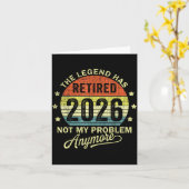 Retired 2026 Retirement 2026  Kaart (Gele Bloem)