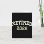 Retired 2026 University Retirement Dept Mother  Kaart (Voorkant)