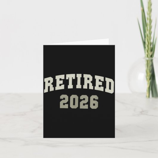 Retired 2026 University Retirement Dept Mother  Kaart (Voorkant)