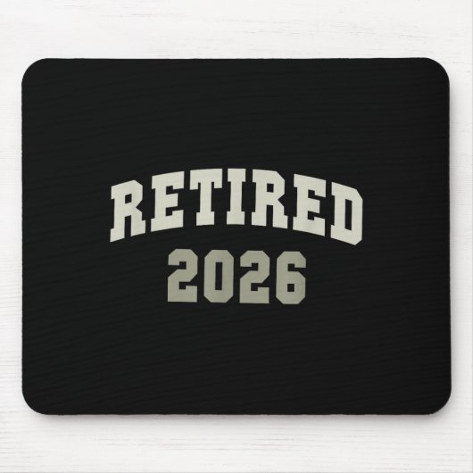 Retired 2026 University Retirement Dept Mother  Muismat (Voorkant)