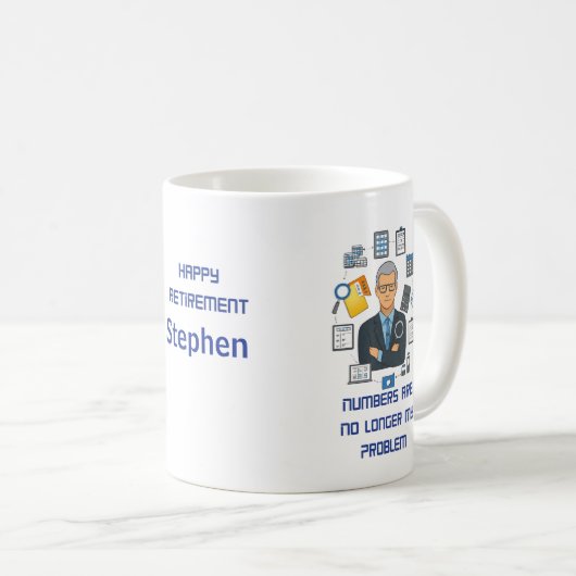 Retired Accountant Mok – Grappig Cadeau voor Gepen (Voorkant rechts)