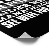 Retired Air Force Under New Management Retirement  Poster (Hoek)