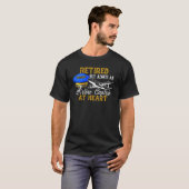 Retired Airline Captain  Pilot Retirement T-shirt (Voorkant volledig)