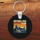 Retired And Proud Retirement Dad Club New Member Sleutelhanger (Voorkant)