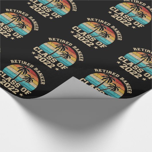 Retired banker class of 2022 Schrapping Cadeaupapier (Hoek)