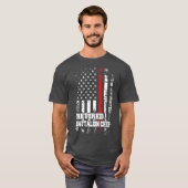 Retired Battalion Chief Firefighter Retirement T-shirt (Voorkant volledig)
