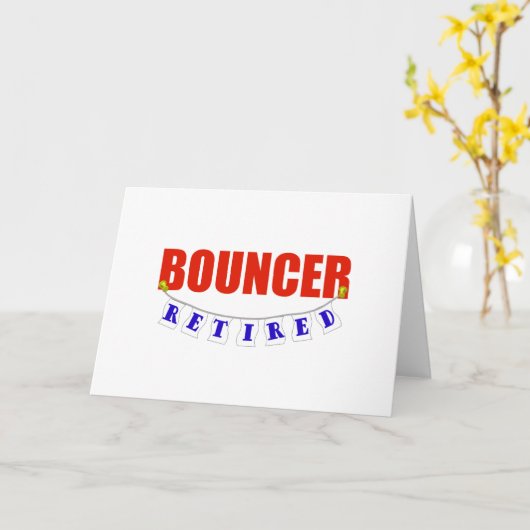 RETIRED BOUNCER KAART (Gele Bloem)
