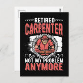 Retired Carpenter Dad Craftsman Husband Briefkaart (Voorkant / Achterkant)