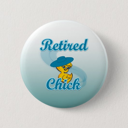 Retired Chick #3 Ronde Button 5,7 Cm (Voorkant)