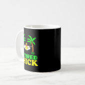 Retired Chick Humor Funny Retirement Party Gift Ne Koffiemok (Voorkant links)