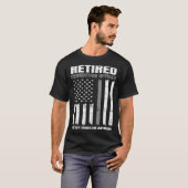 Retired Correction Officer Retirement US American  T-shirt (Voorkant volledig)