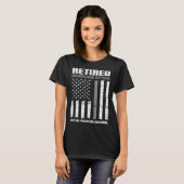 Retired Correction Officer Retirement US American  T-shirt (Voorkant volledig)