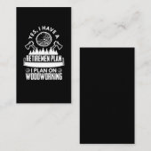 Retired Craftsman Carpenter Father Woodworker Visitekaartje (Voorkant / Achterkant)