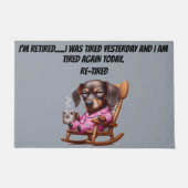 Retired Dachshund Deurmat (Voorkant)