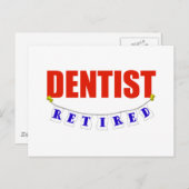 RETIRED DENTIST BRIEFKAART (Voorkant / Achterkant)